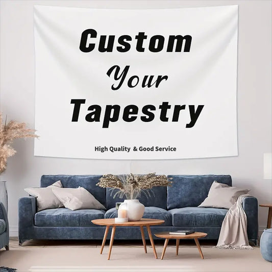 Customizable Tapestry Wall Hanging - Personalized Home Decor for Bedroom & Living Room with Free Installation Accessories