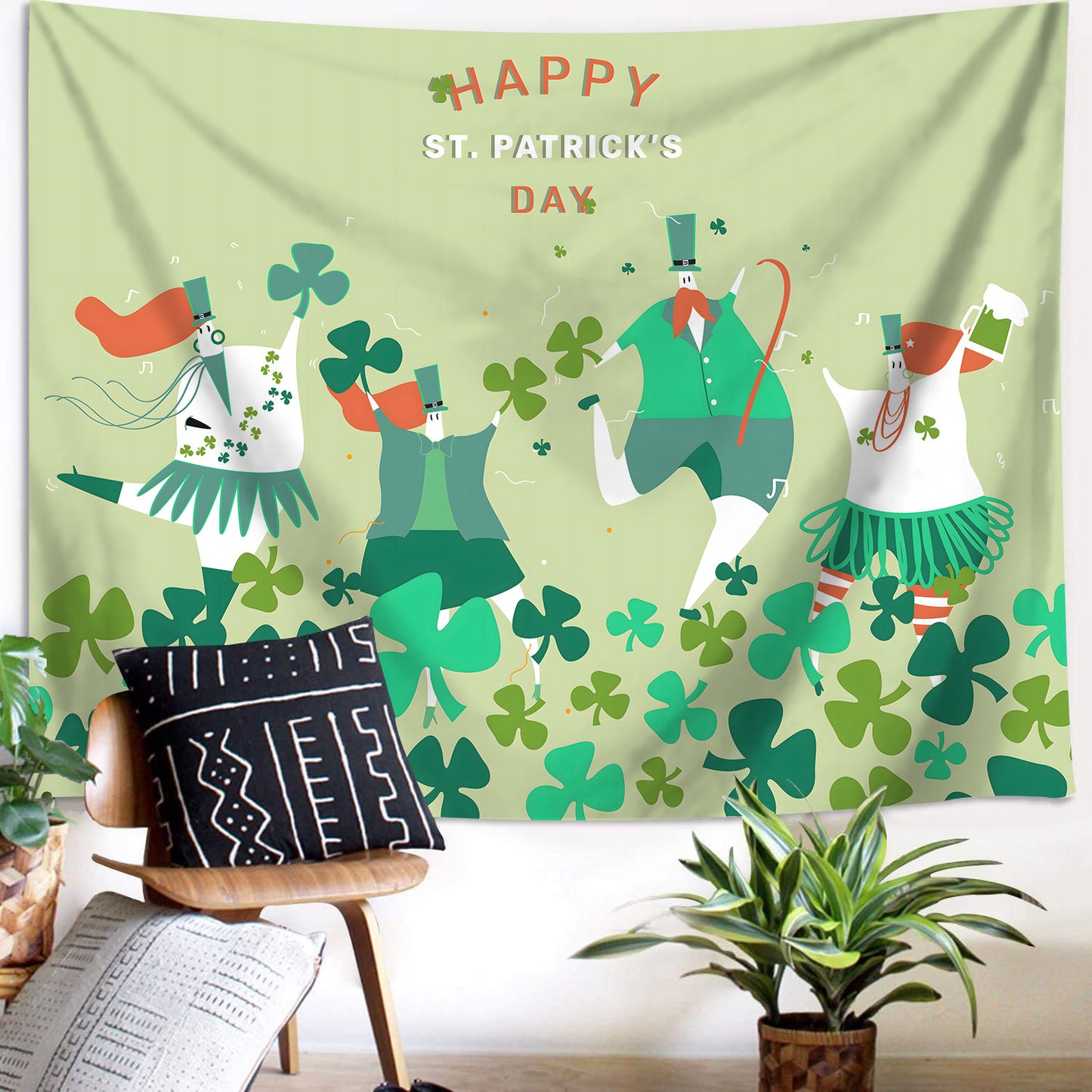 Customizable St Patrick'S Day Wall Background Cloth – Perfect for St. Patrick's Day & Outdoor Celebrations, Adding a Special Touch to Events and Holidays