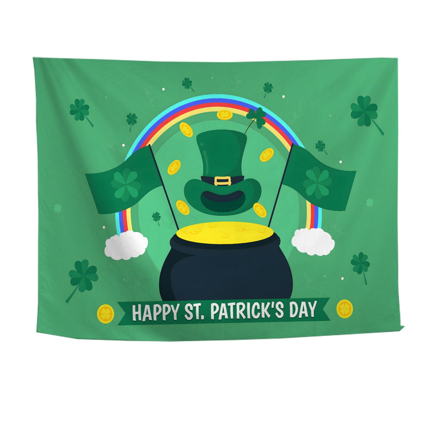 Customizable St Patrick'S Day Wall Background Cloth – Perfect for St. Patrick's Day & Outdoor Celebrations, Adding a Special Touch to Events and Holidays