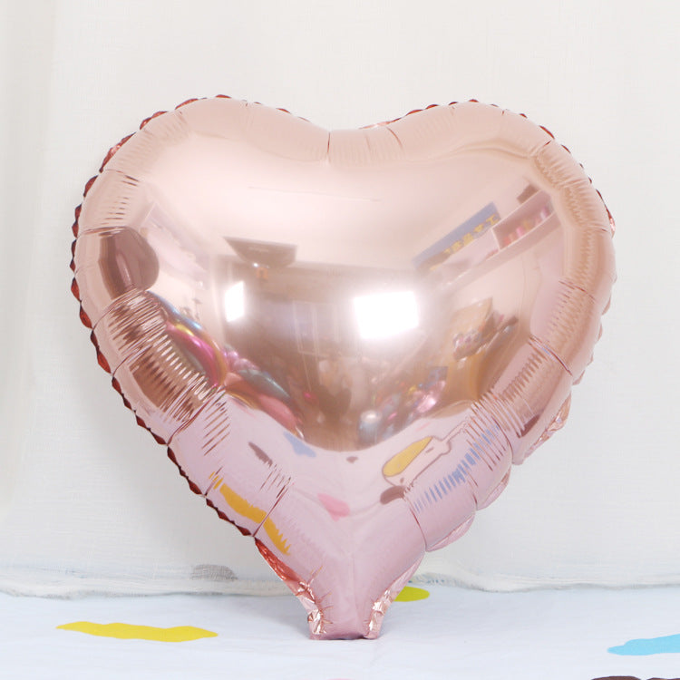 Customizable 18 Inch Rose Golden Aluminum Balloons, Perfect for Weddings, Valentine's Day, Christmas, Birthdays, and More