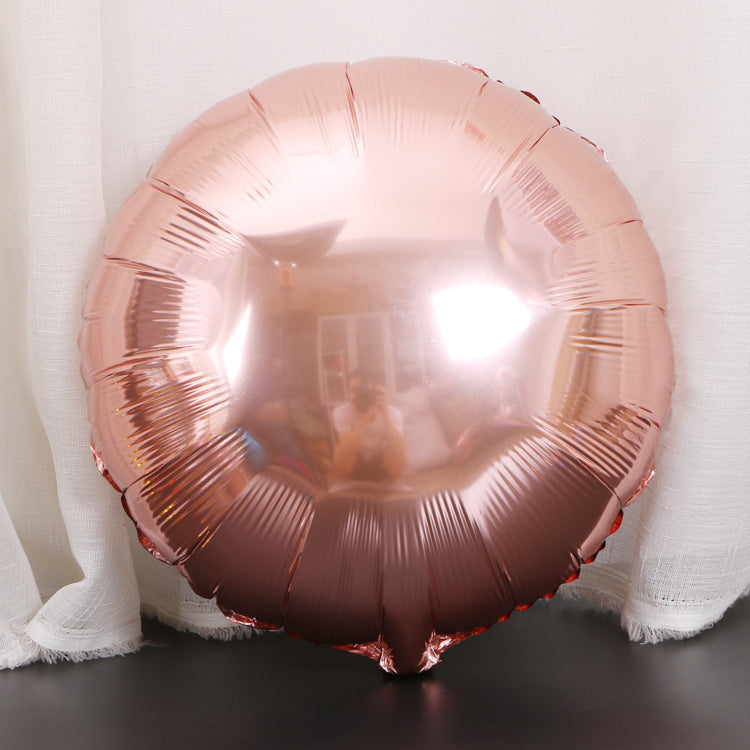 Customizable 18 Inch Rose Golden Aluminum Balloons, Perfect for Weddings, Valentine's Day, Christmas, Birthdays, and More