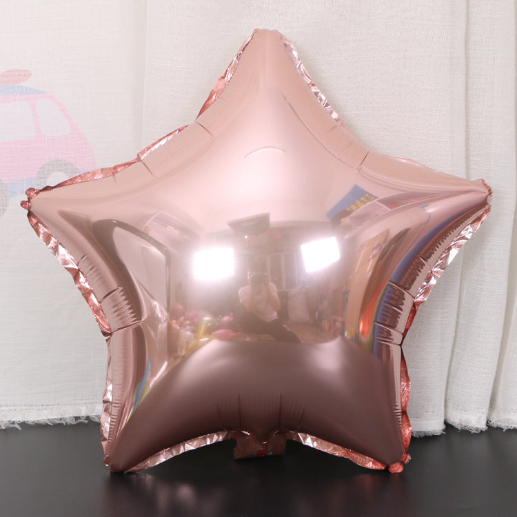 Customizable 18 Inch Rose Golden Aluminum Balloons, Perfect for Weddings, Valentine's Day, Christmas, Birthdays, and More